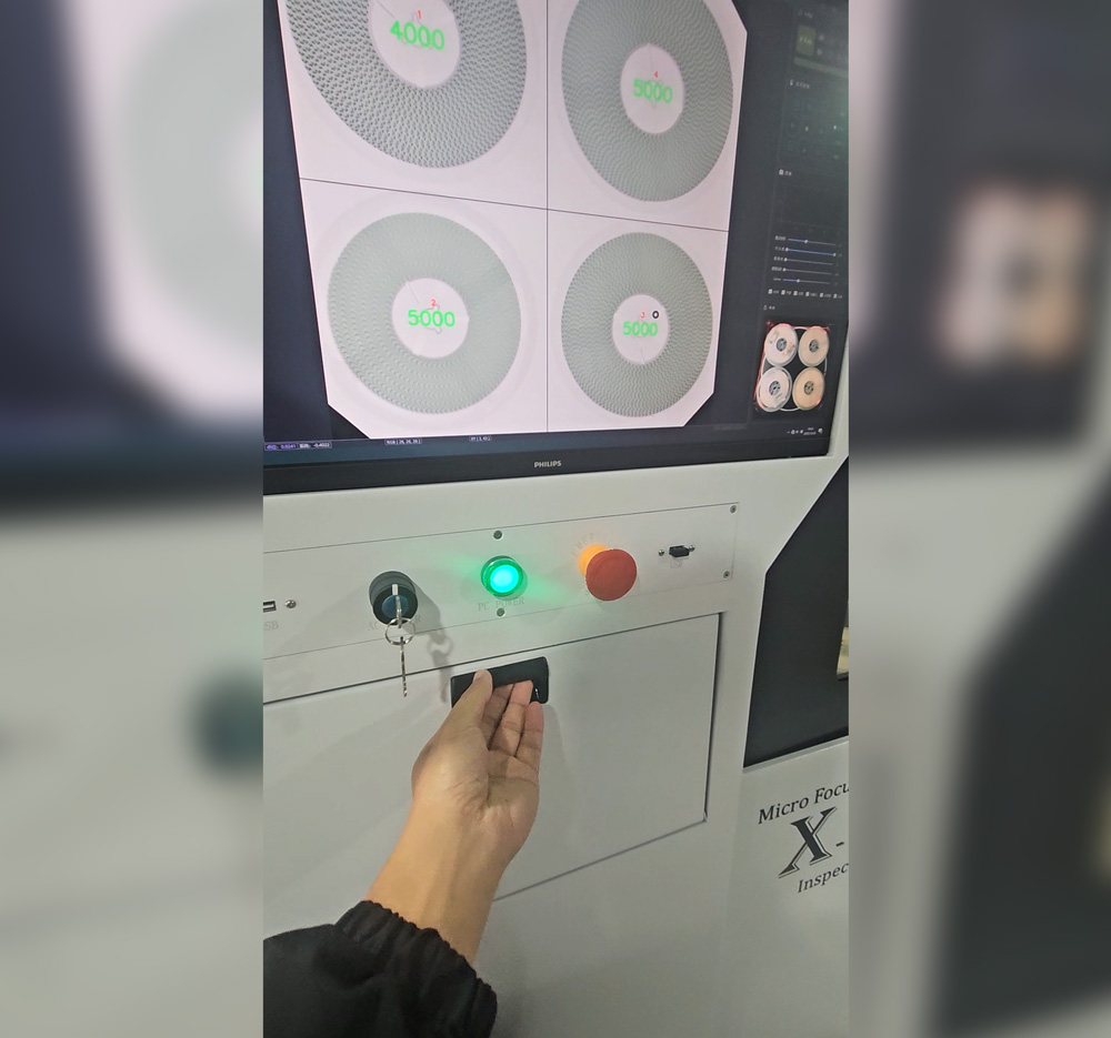 X射线点料与检测两用设备点料系统演示