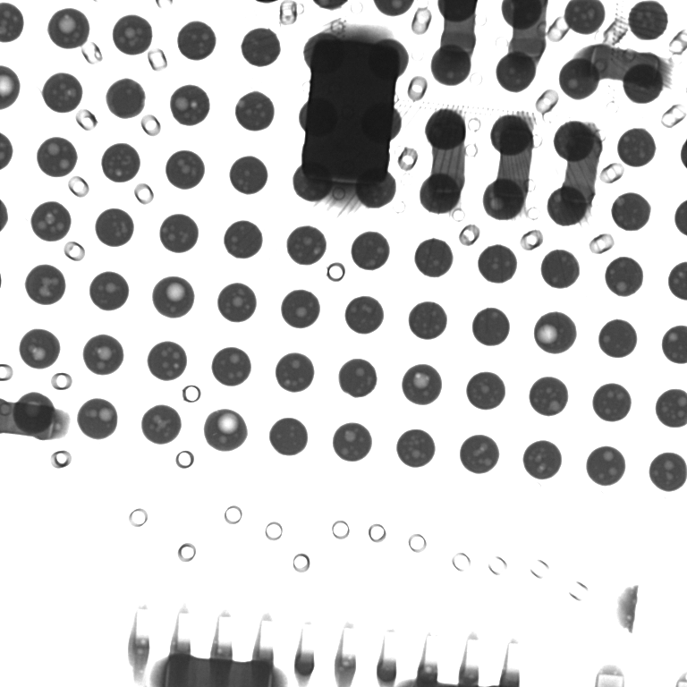 BGA焊点X射线检测图