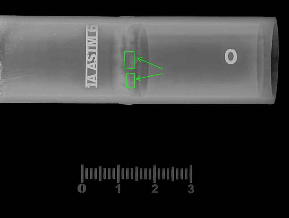 波纹管X射线检测成像效果图