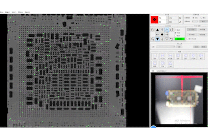 高精度放大成像系统动态演示 - 工业X光检查机