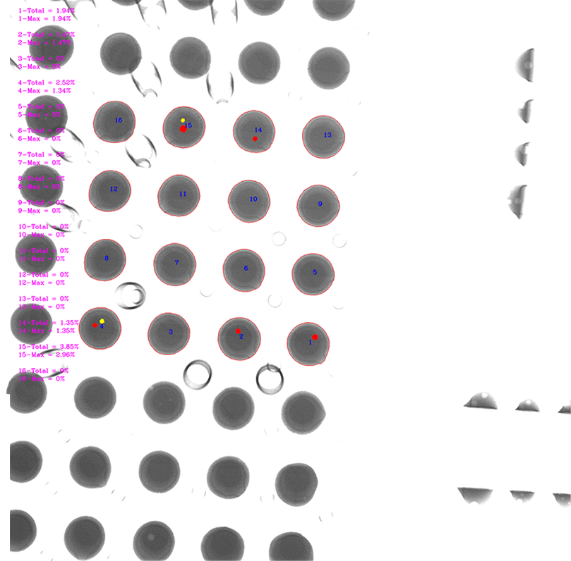 焊点空洞率分析图