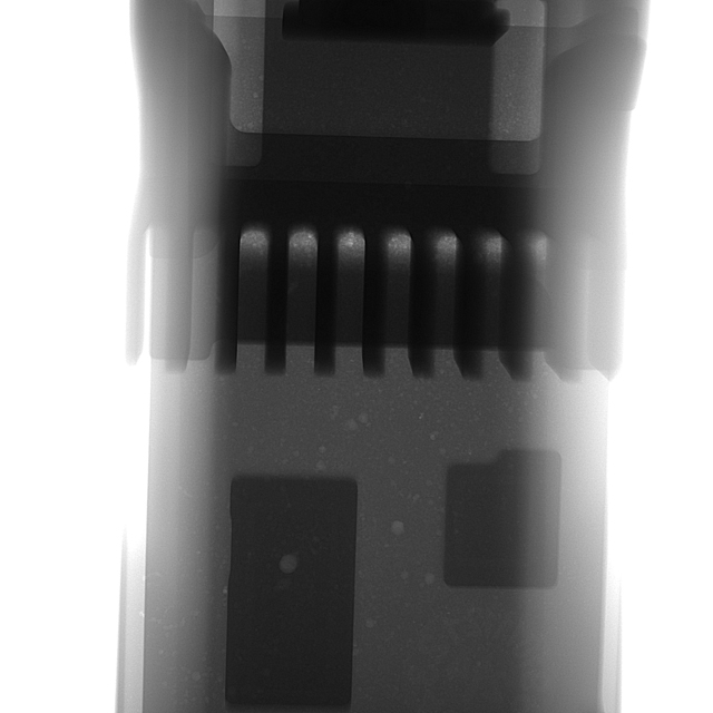 光通讯模块精密组件与线缆连接处X-Ray无损探伤影像
