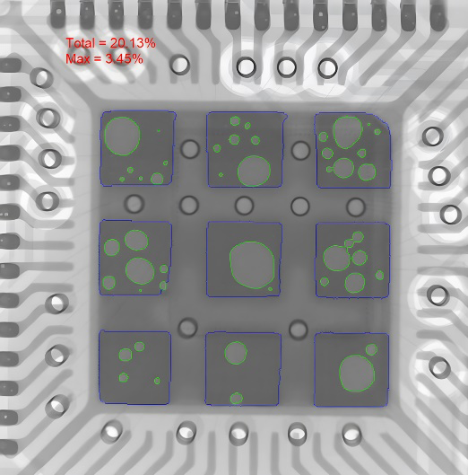基于AI分割的芯片气泡检测