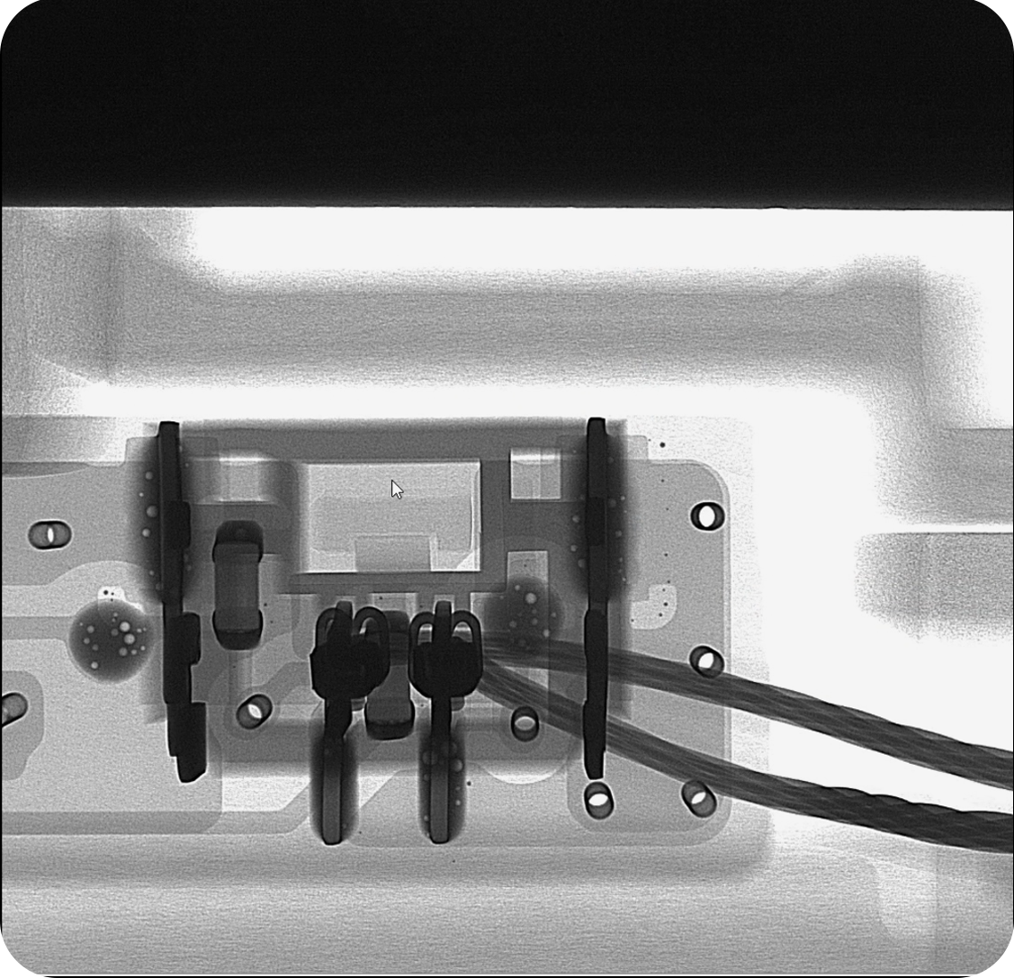 金属电源盒异物检测图